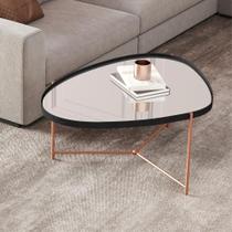 Mesa Centro de Sala Kingston Preto Bronze