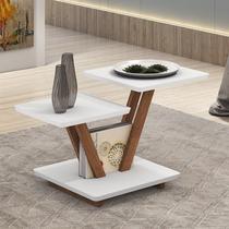 Mesa Centro Decorativa Laguna Tampo Base Quadrada Mdf Mesa Centro Decorativa Laguna Tampo Base Quadrada Mdf