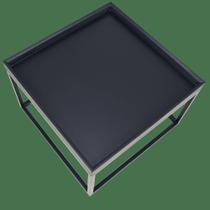 Mesa Centro Estilo Industrial Box Preto