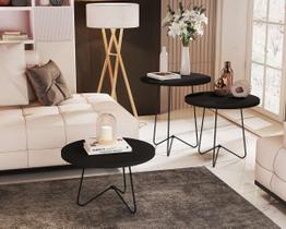 Mesa Centro Luxo Preto Fosco 8004 JB Bechara Mesa Centro Luxo Preto Fosco 8004 JB Bechara