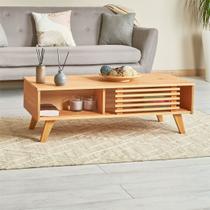 Mesa Centro Madeira 2 Portas de Correr Sean