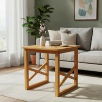 Mesa centro madeira canto sala casa quarto