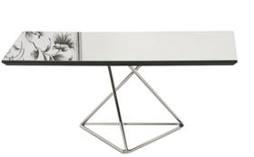 Mesa Centro Pepa Tampo Espelhado Base Cromada - 17461