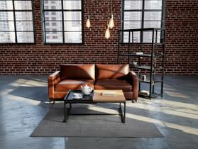 Mesa Centro sala Industrial Retangular em MDF Cor Bicolor