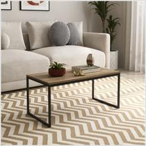 Mesa Centro Sala pés de ferro 60x40 Tampo MDF Carmin Amadeirado Mesa Centro Sala pés de ferro 60x40 Tampo MDF Carmin Amadeirado