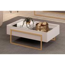 Mesa Centro Sala Pilar Bali - DJ Móveis Mesa Centro Sala Pilar Bali - DJ Móveis