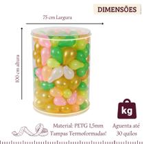 Mesa Cilindro Transparente Gigante Led Festa Desmontável Mesa Cilindro Transparente Gigante Led Festa Desmontável