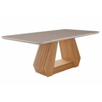 Mesa Cimol Ágata Tampo MDF 180cm Savana/Off White Mesa Cimol Ágata Tampo MDF 180cm Savana/Off White