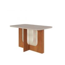 Mesa Cimol Louise 130x80cm - Cinamomo/Off White