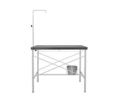 Mesa Cirúrgica Com Tampo Inox e Balde - Pet Shop