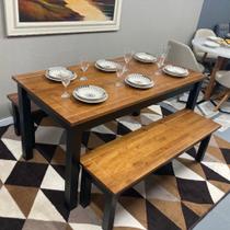 Mesa Colonial com 2 Bancos