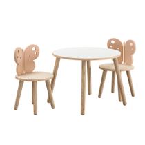 Mesa com 2 cadeiras modelo borboleta - Store kids