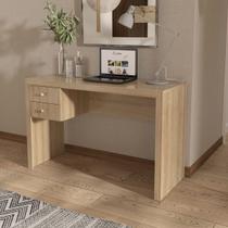 Mesa com 2 Gavetas para Home Office 117x74cm ME4123 Amêndoa Mesa com 2 Gavetas para Home Office 117x74cm ME4123 Amêndoa