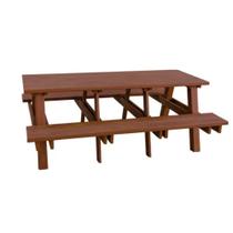Mesa com banco para churrasqueira madeira plástica 2 m - In Brasil