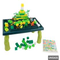 Mesa com Blocos de Montar 80 Pçs Dino Mega Inblox - Tudo em Caixa Mesa com Blocos de Montar 80 Pçs Dino Mega Inblox - Tudo em Caixa
