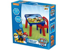 Mesa com Cadeira Infantil Educativo Patrulha - Canina Fun