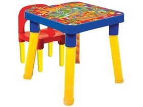 Mesa com Cadeira Infantil Playdoh - Monte Líbano 1 Lugar