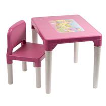 Mesa Com Cadeira Infantil Princesinhas Rosa Styll Baby Mesa Com Cadeira Infantil Princesinhas Rosa Styll Baby