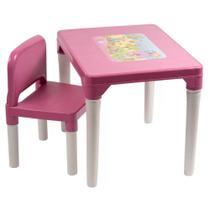Mesa com Cadeira Princesinha Rosa 01.022-02 - Styll Baby Mesa com Cadeira Princesinha Rosa 01.022-02 - Styll Baby