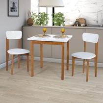 Mesa com Cadeiras 80cm MDF Pinus Estofado Robusto Moderno Mesa com Cadeiras 80cm MDF Pinus Estofado Robusto Moderno