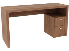 Mesa com Gaveteiro para Escritório 135x74cm ME4130 Amêndoa Mesa com Gaveteiro para Escritório 135x74cm ME4130 Amêndoa