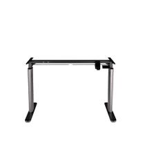 Mesa com Regulagem de Altura Elétrica Lift 97 cm - Preto Fosco c/ Prata