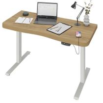 Mesa Com Regulagem De Altura Elétrica Para Escritório Home Office Aurum A02 Olmo - Lyam Decor Mesa Com Regulagem De Altura Elétrica Para Escritório Home Office Aurum A02 Olmo - Lyam Decor