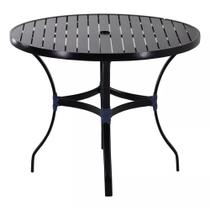 Mesa com Tampo Ripado Alumínio para Cozinha, Edícula e Piscina Trama Original