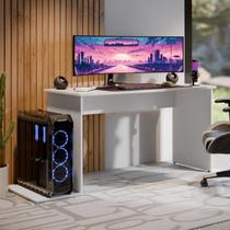 Mesa Compacta Com Espaço 2 Monitores Gamer Ideal Industrial Madri