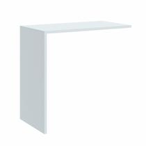 Mesa Complementar Office Requinte+ 100% MDF 80cm Branco Line Mesa Complementar Office Requinte+ 100% MDF 80cm Branco Line