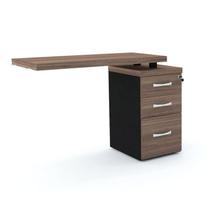 Mesa complemento 3 gavetas pandin pe40 - walnut