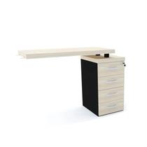 Mesa complemento 4 gavetas pandin pe40 - nogueira Mesa complemento 4 gavetas pandin pe40 - nogueira