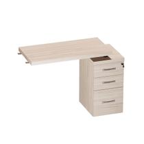 Mesa Complemento Com Pé Gaveteiro 03 Gavetas PE40 Pandin Casablanca