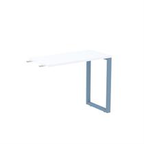 Mesa Complemento Mcp90/45p25tub 90cm Industrial Branco E Azul Mesa Complemento Mcp90/45p25tub 90cm Industrial Branco E Azul