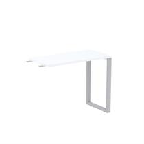 Mesa Complemento Mcp90/45p25tub 90cm Industrial Branco E Cinza Mesa Complemento Mcp90/45p25tub 90cm Industrial Branco E Cinza