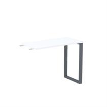 Mesa Complemento Mcp90/45p25tub 90cm Industrial Branco E Grafito Mesa Complemento Mcp90/45p25tub 90cm Industrial Branco E Grafito