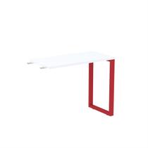 Mesa Complemento Mcp90/45p25tub 90cm Industrial Branco E Vermelho