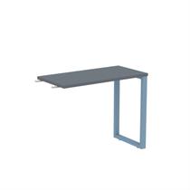 Mesa Complemento MCP90/45P25TUB 90cm Industrial Grafito e Azul Dali Cinza Mesa Complemento MCP90/45P25TUB 90cm Industrial Grafito e Azul Dali Cinza