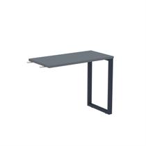 Mesa Complemento Mcp90/45p25tub 90cm Industrial Grafito E Azul Delrei Mesa Complemento Mcp90/45p25tub 90cm Industrial Grafito E Azul Delrei