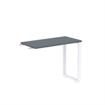 Mesa Complemento Mcp90/45p25tub 90cm Industrial Grafito E Branco Mesa Complemento Mcp90/45p25tub 90cm Industrial Grafito E Branco