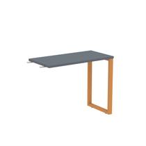 Mesa Complemento Mcp90/45p25tub 90cm Industrial Grafito E Laranja Picasso
