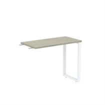 Mesa Complemento Mcp90/45p25tub 90cm Industrial Nogueira E Branco Mesa Complemento Mcp90/45p25tub 90cm Industrial Nogueira E Branco