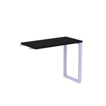 Mesa Complemento Mcp90/45p25tub 90cm Industrial Preto E Lilaz