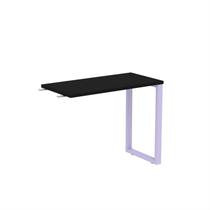 Mesa Complemento Mcp90/45p25tub 90cm Industrial Preto E Lilaz Mesa Complemento Mcp90/45p25tub 90cm Industrial Preto E Lilaz