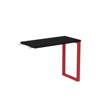 Mesa Complemento Mcp90/45p25tub 90cm Industrial Preto E Vermelho Mesa Complemento Mcp90/45p25tub 90cm Industrial Preto E Vermelho