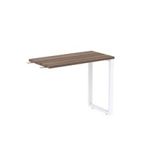 Mesa Complemento Mcp90/45p25tub 90cm Industrial Walnut E Branco Mesa Complemento Mcp90/45p25tub 90cm Industrial Walnut E Branco