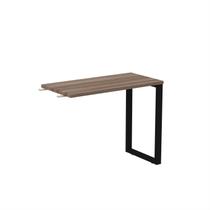 Mesa Complemento Mcp90/45p25tub 90cm Industrial Walnut E Preto Mesa Complemento Mcp90/45p25tub 90cm Industrial Walnut E Preto