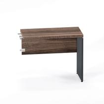 Mesa Complemento PE 40 Pandin 90 Cm Walnut e Grafito Mesa Complemento PE 40 Pandin 90 Cm Walnut e Grafito