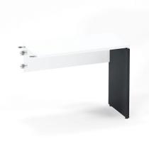 Mesa Complemento Pé Painel P25 Pandin 90,0 CM Branco e Grafito