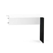 Mesa Complemento Pé Painel P25 Pandin 90,0 CM Branco e Preto